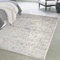 Mazovia Orientalisch Vintage Teppich - Weich Teppich für Wohnzimmer, Schlafzimmer, Esszimmer - ÖKO-TEX Wohnzimmerteppich Shrink Polyester – Kurzflorteppich Grau Beige 120 x 170 cm