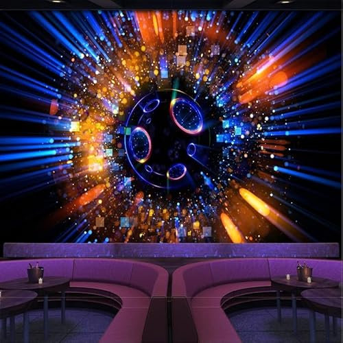 Fototapete 3D Cool Laser Light Bar KTV Hintergrund Wandmalerei Papel De Parede Fresco Tapety Aufkleber Home Décor Art*150cmx105cm(59.1x41.3inch)