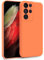 MyGadget Funda para Samsung Galaxy S21 Ultra en Silicona TPU - Carcasa de Doble Capa - Case Resistente Antigolpes y Anti choques - Ultra Protectora Naranja