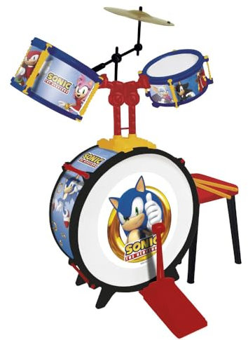 Batterie Musical Sonic 3 éléments (REIG 2221)