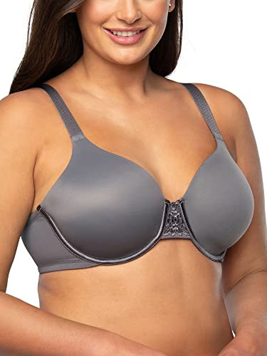 Vanity Fair Reggiseno da donna a figura intera, schiena liscia, tessuto elasticizzato a 4 vie, coppe leggermente foderate fino a H, Ferretto - Steele, 46D
