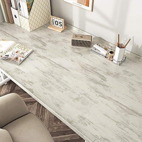 Yullpaper Papel Pintado Madera Blanca Papel Adhesivo Para Muebles Vinilo Encimera Cocina Madera Papel Pintado Autoadhesivo Pared Dormitorio Salon Vinilo Adhesivo Madera Vintage 40cm x 300cm