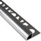 Alu Viertelkreis Profil Fliesenschiene silber poliert L270cm 10mm