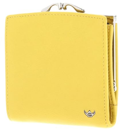 Golden Head Leder Geldbörse Madrid RFID Protect French Coin Purse Wallet Sun Yellow gelb