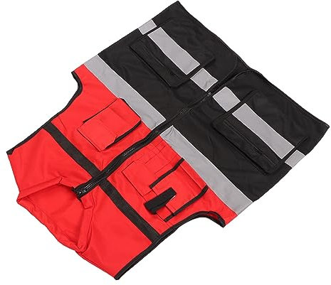 Sicherheitsweste, Reflektierende Sicherheitsweste für Fußgänger mit Mehreren Taschen