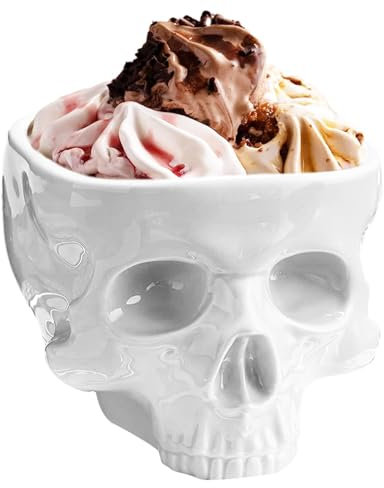 Lumiscent Halloween-Totenkopf-Servierschüssel, Totenkopf-Süßigkeitsschüssel, Süßigkeiten-Schädelkopf-Schüssel, totenkopfförmige Essensschüssel, Skelett-Snackschalen für Halloween-Partyzubehör