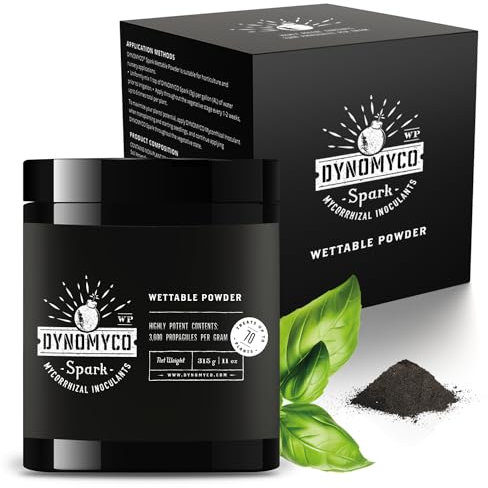 DYNOMYCO Spark 3 in 1 Mycorrhizal Inoculant Root Enhancer Powder for Plants (315 g/Up to 70 Plants)