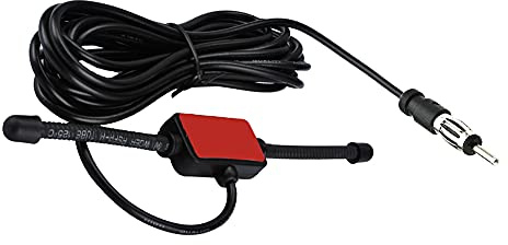 Supmory Universal Stereo AM/FM Radio Antenna - Hidden Patch Truck Car Radio Antenna - 10ft DIN Plug
