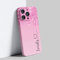 EKAM Personalised Phone Case for iPhone 11 - Marble Glitter Fully 3D Printed Fashion Stylish Custom Name With Heart Shockproof TPU Bumper back Cover (Pink, iPhone 11)