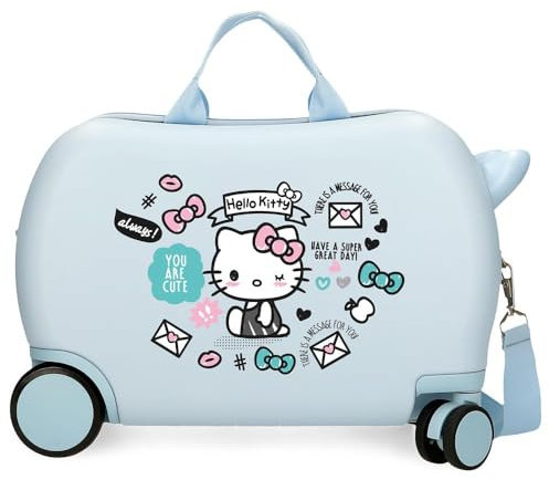Hello Kitty You Are Cute Maleta Infantil Azul 45x31x20 cms Rígida ABS 24,6L 1,8 kgs 4 Ruedas Equipaje Mano
