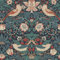 William Morris At Home Strawberry Thief Deep Blue Vliestapete 10mx52cm | | Einfach anzubringen und zu Entfernen 1005 x 52