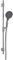 Vigour Brausegarnitur rund mit Stange, Messing, verchromt, Wandstange, Tastgleiter, Handbrause, Brauseschlauch