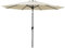 JJ. Parasol droit rond inclinable Juanito Ø300 cm Parasol droit Ø3 m Ouverture avec manivelle Toile professionnelle 240g/m2 renforcée résistante aux UV Beige ivoire