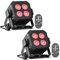 Rtktoup 2PCS RGBW LED Par Scheinwerfer, 40W LED Bühnenlicht DMX 4/8CH mit Fernbedienung Par Strahler, Discolicht Partylicht für DJ Bühne Bar Party Hochzeit Haloween Weihnachten