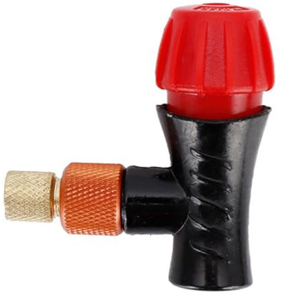 1 Article Gonfleur Pneu Velo, Pompe à CO2 de Vélo, Adaptateur de Pompe à Vélo pour Cartouche 16g CO2 Velo, pour Vélos de Montagne et de Route, Co2 Gonfleur De Pneus Galvanisé Montagne Vélo