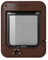 Closer Pets Rotary 4-Way-Locking Cat Flap (358) - Versatile Lockable Door for Small to Average-Sized Cats, for Single/Multiple Glazing, UPVC, Wall and Wood, Brown