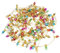 HOMOCONO Schnur Mikro-lichterketten Noel Tunnel Puppenhaus-weihnachtszubehör Mini-weihnachtsbaum Weihnachts-puppenhaus-lichter Weihnachtsbaum Lichter Beleuchtet 10 Fuß Colorful Plastik