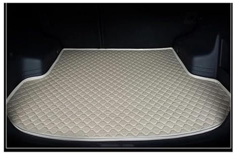 Bandeja Maletero Estera Maletero Coche Revestimiento Carga Trasero Bandeja Almohadilla Equipaje Alfombra Interior Para F&ord Para Focus 2006 2007 2008 2009 2010 2011 Alfombrilla Maletero(Beige,Sedan)