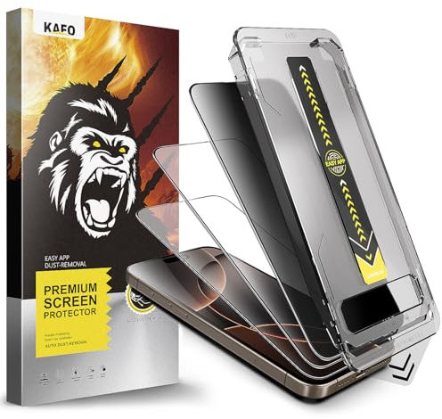 MIDOLA 3er-Pack Displayschutzfolien für das iPhone 13/13 pro/14: 1 x Sichtschutzfolie + 2 x HD-Hartglasfolien mit Bruchschutz, Anti-Fingerabdruck-Schutz, einfache Montage, Werkzeugset