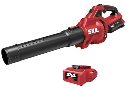 SKIL PWR CORE 40 Brushless 40V 460CFM Cordless Leaf Blower Kit with Variable Speed, Includes 2.0Ah Battery and 60W Charger - BL0460C-11
