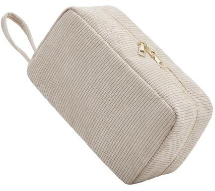 Jiliyote Kulturtasche Damen Cord Kosmetiktasche Damen Kulturbeutel Frau kosmetikbeutel Tasche Waschtasche für Mädchen Travel