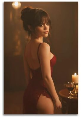 Jenna Ortega Poster, Heimdekoration, Wandkunst, zum Aufhängen, Bild, Druck, Schlafzimmer, dekorative Gemälde, Raum, ästhetisch, 20 x 30 cm