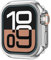 CEKGDB Funda de protección de Metal para Apple Watch 46mm 45mm 44mm funda protectora de marco para iWatch Series 10 9 8 7 6 5 SE cambiar a Ultra 2 49mm(Bright Silver,45mm)