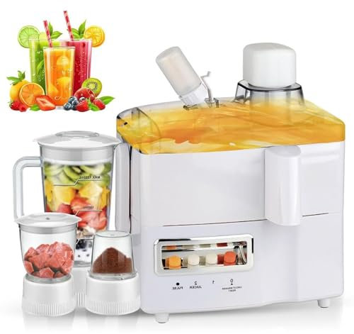 Electric Juicer Machine, 4 in 1 Juicer & Blender 1.8l 800w Multifunction, 90% Juice Yield, For Lemon Lime Grapefruit Oranges