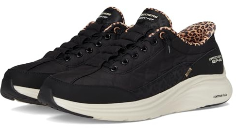 Skechers Women's Sneaker, Black, 5