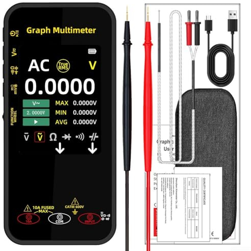 HpLive S500 Grafisches Multimeter Digital 20k Zählungen Spannungskurvenrekorder TFT-Farbdisplay Lithium-Akku Mehrsprachig