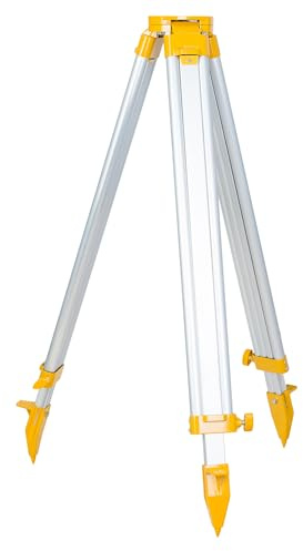 Ermenrich PLT30 Baustativ Laser-Nivelliergerät Teleskophalterung Montage 5/8 Zoll Aluminium Messwerkzeuge Höhenverstellbar 93-158 cm Klappbar Professionell