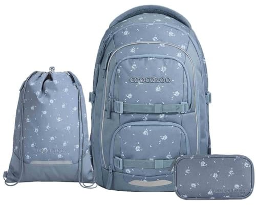 Coocazoo Porter Schulrucksack Set 3tlg. inkl. Sportbeutel (Bloomy Daisy)
