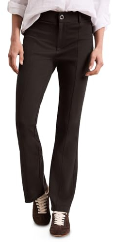 Street One Damen High Waist Bootcut Hose im Skinny Fit 3818137
