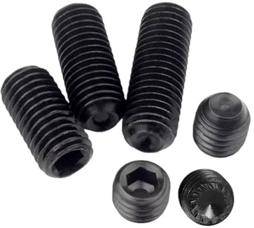 1/50 pièces UNC UNF 2# 4# 5# 6# 8# 10# à 5/8-11 Noir Acier 12.9 Gr Vis sans tête à six pans creux hexagonaux à tête fraisée Allen(3l4,20pcs 8-32 UNC)