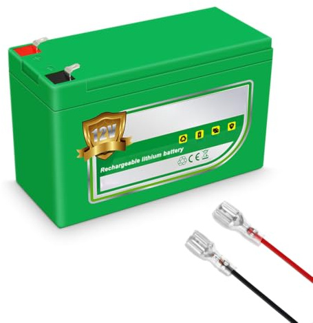 JHKJ Batteria al Litio Portatile da Esterno da 12 V 8 Ah 10 Ah 12 Ah 16 Ah 20 Ah 22 Ah per spruzzatori, Strisce LED/energia Solare con Cavo di Collegamento