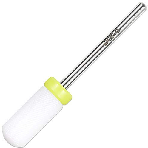 PANA 3/32 Shank Size Professional USA - Smooth Top Large Barrel White Ceramic Bit - Nail Drill Bit for Dremel Machine (Extra Fine (Small Barrel))
