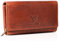 MATADOR XXL Portefeuille Femme Long Grand Format en Cuir Véritable | avec Blocage RFID certifié TÜV et Boîte Cadeau | Porte-Monnaie Grande Capacité | Porte-chequiérs Grande Taille Vintage Marron