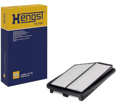 HENGST - Luftfilter E1229L - Luft-Filtereinsatz für KFZ | Hochwertiger Motorluftfilter für Otto- oder Dieselmotor - Schutz für Motoren - Wasserbeständig