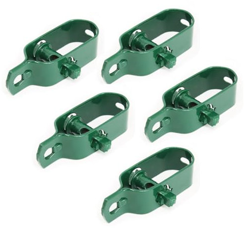 Linxor - Lot de 5 tendeurs en Acier galvanisé plastifié N°3 pour Fil de Grillage ou Autre - Vert