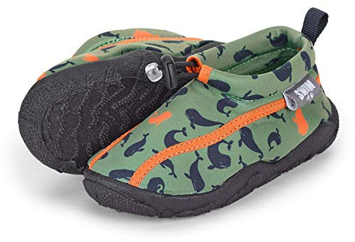 Sterntaler Baby - Jungen Aqua-schuh Wale2 Aqua Schuh, Grün, 19/20 EU
