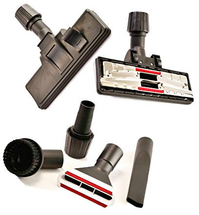 Staubsaugerdüse, Umschaltdüse für Teppich- und Glattböden mit 4-tlg. Düsenset geeignet für Dirt Devil DD 2220 Rebel 22 HF