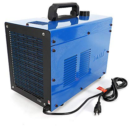 Saldatrice a CO2 da 10 l, 230 V, per saldatrice Wig Mig Mag, per saldatura ad acqua, raffreddamento ad acqua singola fase (colore: blu)
