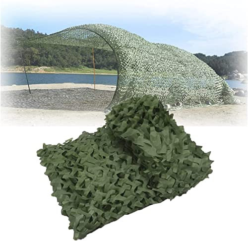 GASSNAKE Camouflage Netz Tarnnetz Jagd Camping Waldlandschaft Outdoor Garten Party Dekorationen (Green,2 * 3M)