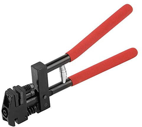 2 in 1 Kombinierte Karosserie Absetzzange Lochzange Ø 5 mm 290mm Falzzange Karosserie Zange Lochen Blechlocher für Metall, Rot