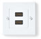 Nedis CVGP34955WT Prise Murale HDMI™ | 2 x HDMI™ Femelle | 4K @ 60Hz | HDMI™ Femelle | Noir | 18 Gbps | plaqué Or | 85 mm | 8 mm | 85 mm | enveloppe