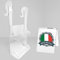 D-LOCK - Porta Sapone per Doccia, Porta Shampoo Doccia da Appendere, Mensola Doccia da Appendere con Ganci Appendi Accappatoio - Made in Italy, per Profili in Vetro da 10 mm (Dual - 10mm)