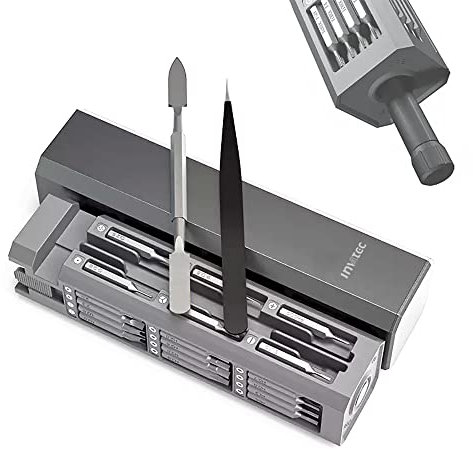 INV4TEC Design Multifunktions Schraubendreher Set 40in1 Präzisions-Bitsatz mir Aluminium Box (45in1)