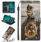 QC-EMART Store Coque pour Honor X7 Motifs à Rabat Etui Portefeuille Cas de Téléphone Portable Housse Magnétique Antichoc Flip Case Folio Cover pour Honor X7 Tigre Chat