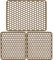 Sicignano | Set Tappetini per Lavello in Gomma Colore Avana, 1 Scolapiatti 40x32 cm, 2 Fondo Lavello 33x29 cm - Multiuso, Resistente, Made in Italy