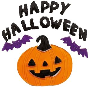 Fiestas Guirca Gel-Aufkleber, wiederverwendbar, Happy Halloween, 20 x 25 cm, besondere Dekoration für Halloween, Thema:
